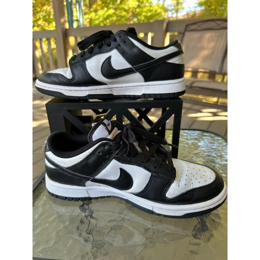Nike Dunk‎ Low Panda Black White Sneakers Shoes DD1391-100 Youth Size 6.5
